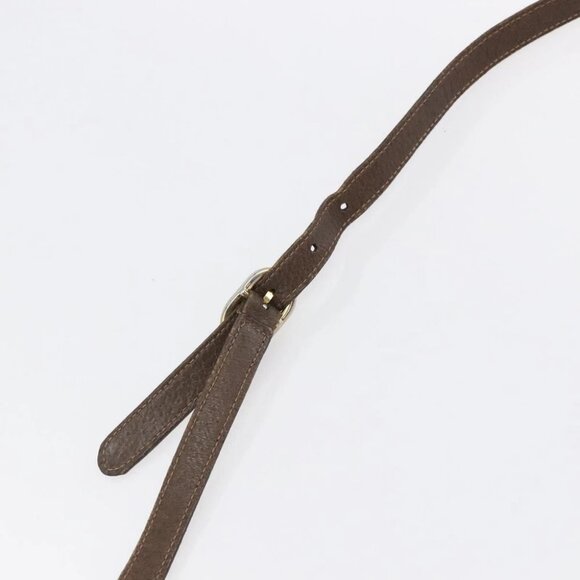 GUCCI GG Canvas Web Sherry Line Shoulder Bag PVC Leather Beige Green - Picture 7 of 16